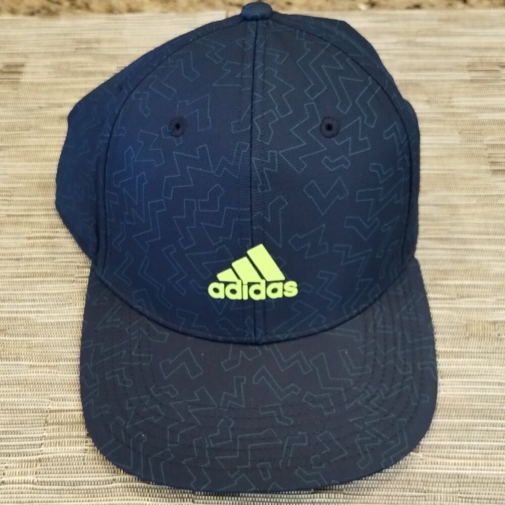 Adidas Color Pop Snapback Hat Navy/Lime Green NWT